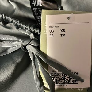 H&M 100% Recycled, green polyester PJ bottoms - size X-Small (never worn)